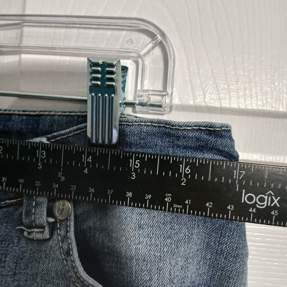Nine West West End Fit Crop Women 12 Blue Cuffed Mid Rise Jeans - Picture 13 of 13